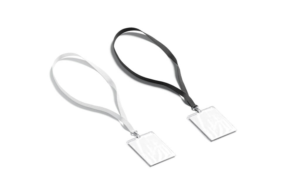 Tour de cou personnalisé noir et blanc