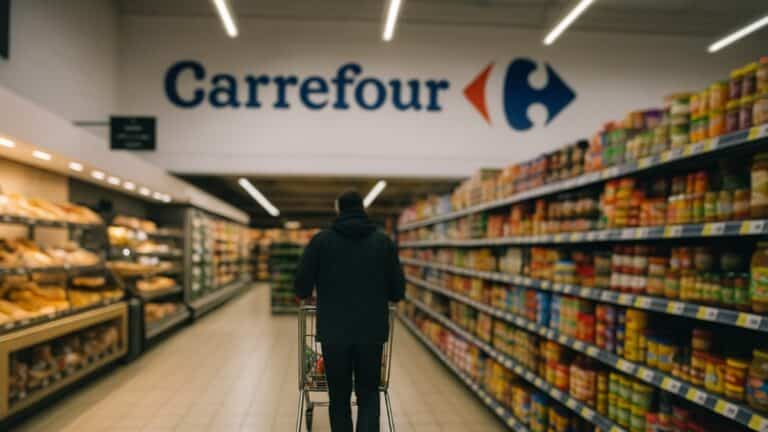 Rayon Carrefour avec produits rappelés en raison d’une contamination alimentaire