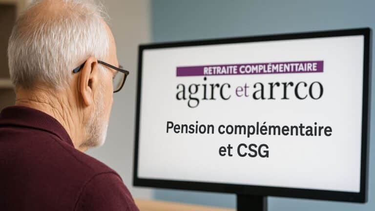 Un retraité suit l'évolution de sa pension complémentaire sur son ordinateur