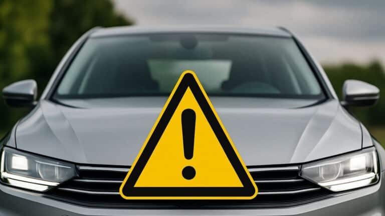 Un technicien examine le capot ouvert d’une voiture électrique rappelée pour un bug moteur, sur le parking d’une concession automobile