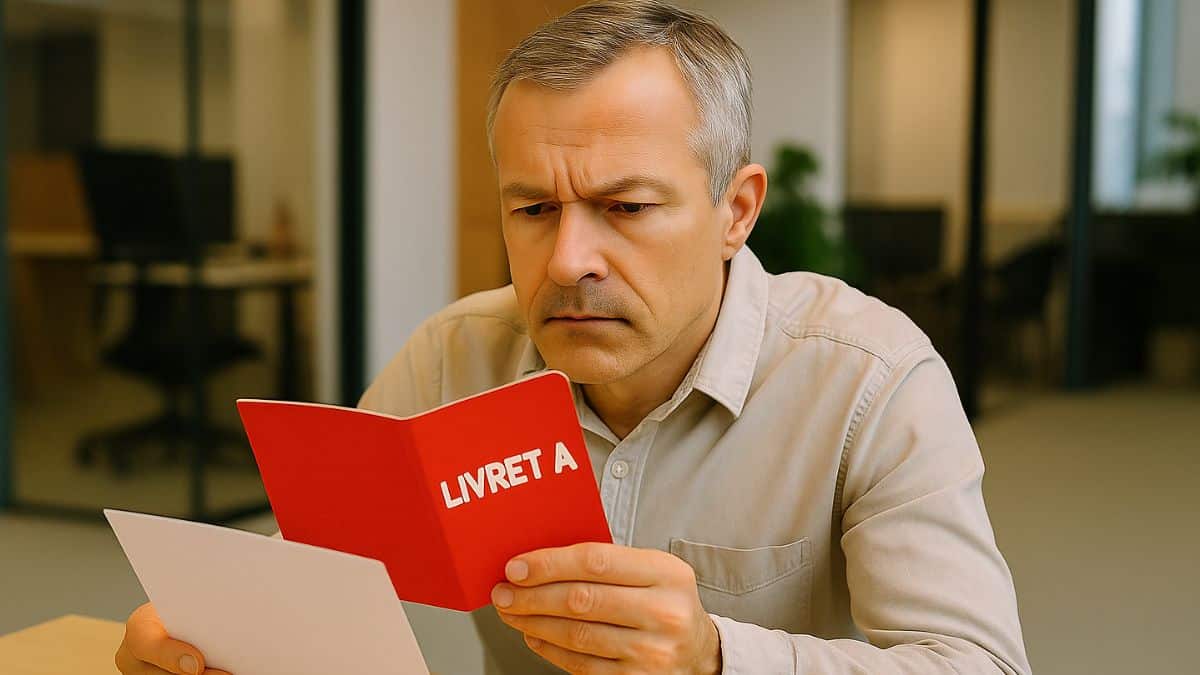 Un homme consulte son livret A