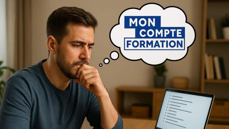 Un homme se renseigne sur les formations CPF