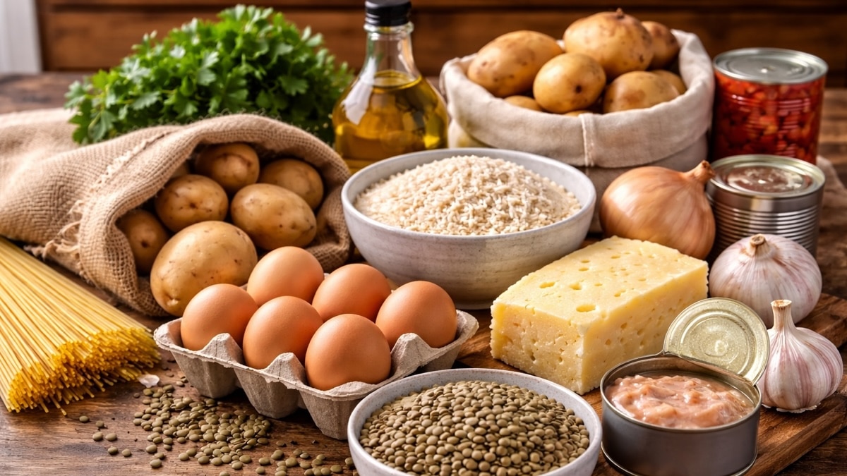 aliments à toujours avoir chez soi pour cuisiner pas cher