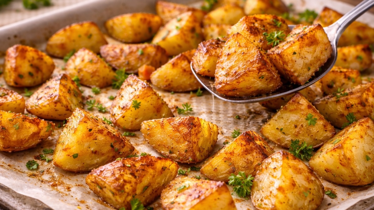 pommes de terre au four croustillantes