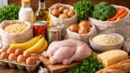 faire des courses pour la semaine sans dépasser 50 euros