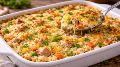 repas complet avec une boîte de thon