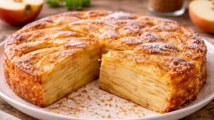 gâteau invisible aux pommes