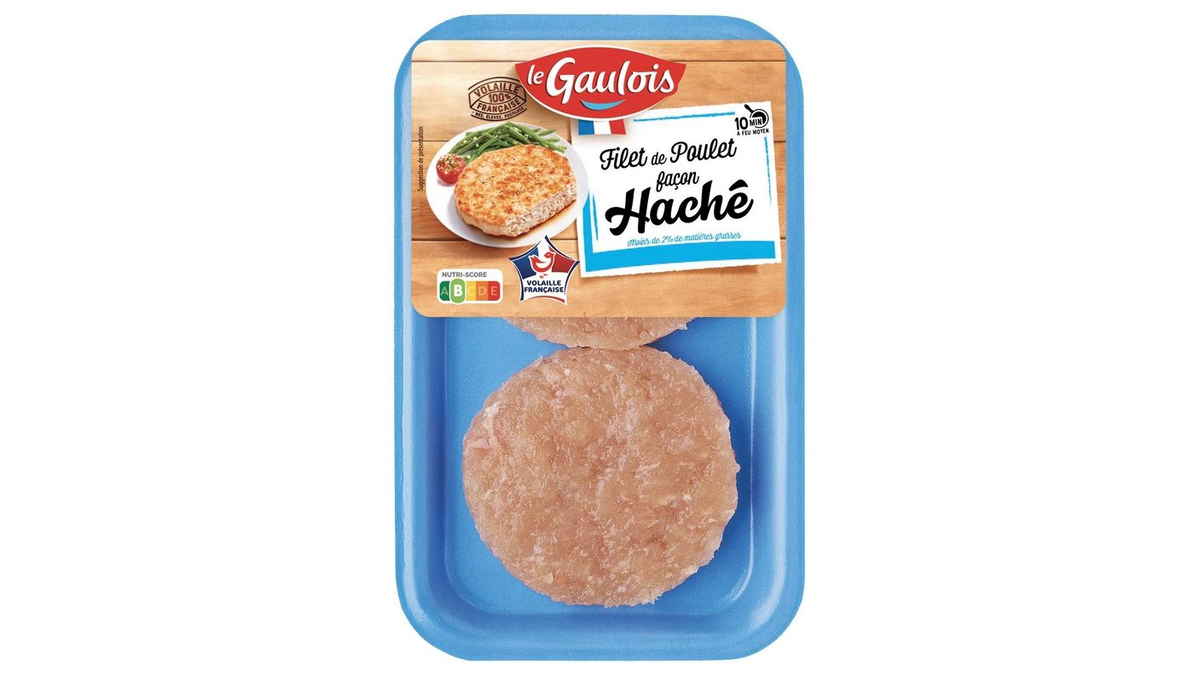 Barquette de deux filets de poulet façon haché Le Gaulois rappelée pour suspicion de salmonelles